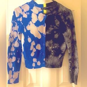 Central Park West Cardigan Button Sweater Colorful Pattern Women’s XS